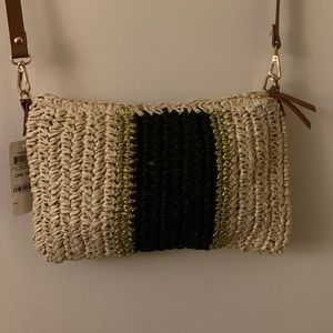 INC Natural & Black Purse